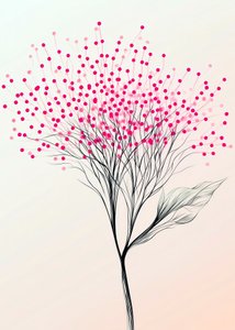 Ramas de un rosa delicado de Justyna Jaszke