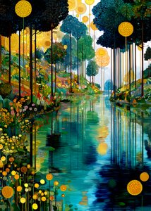 El río del Bosque Encantado de Justyna Jaszke