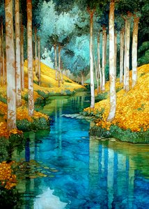 El río del Bosque Encantado de Justyna Jaszke
