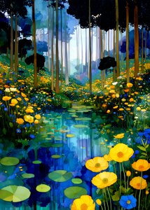 Flora, de Klimt, n.º 8 de Justyna Jaszke