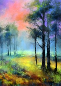Sendero del bosque brumoso de Justyna Jaszke
