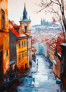 Reflexiones sobre las calles de Praga de Justyna Jaszke