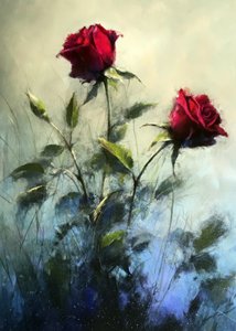 Rosas rojas románticas de Justyna Jaszke