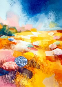 Sombrillas Sunny Field de Justyna Jaszke