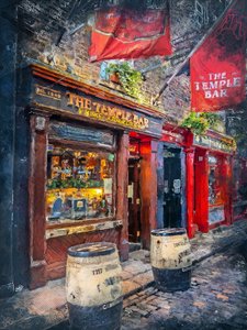 Noche en Temple Bar, Dublín de Justyna Jaszke