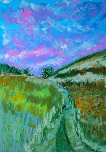 Sendero de campo vibrante