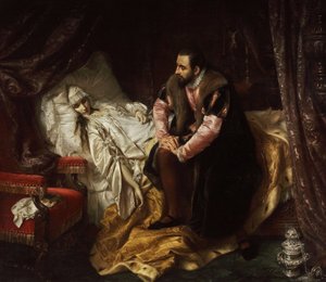 Muerte de Barbara Radziwill de Józef Simmler