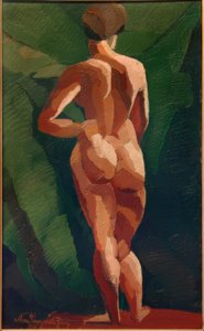 Desnudo femenino de espaldas de József Nemes Lampérth