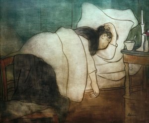 Mujer en la cama de József Rippl Rónai