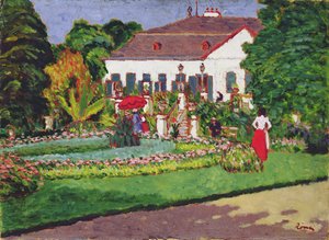 Casa solariega en Kertvelyes, 1907 de József Rippl Rónai