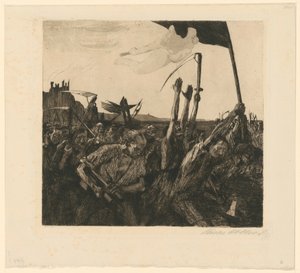 Revuelta (8.º estado) de Käthe Kollwitz