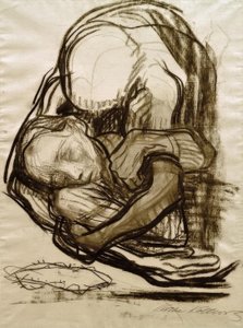 La muerte se lleva a una mujer de Käthe Kollwitz
