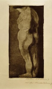 Desnudo femenino de Käthe Kollwitz