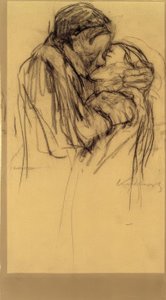 K.Kollwitz, El beso de Käthe Kollwitz