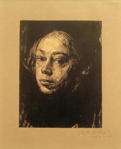 Käthe Kollwitz / Autorretrato 1901 de Käthe Kollwitz