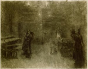 Käthe Kollwitz, escena de Germinal de Käthe Kollwitz