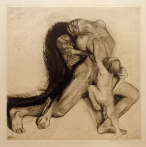 Muerte y mujer de Käthe Kollwitz