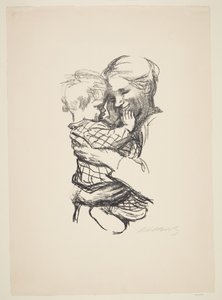 Madre con niño en brazos de Käthe Kollwitz