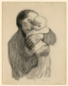 Madre con bebé en brazos de Käthe Kollwitz