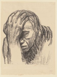 Mujer pensativa de Käthe Kollwitz