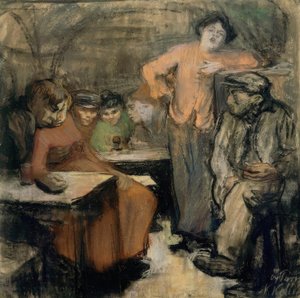 Taberna parisina de Käthe Kollwitz
