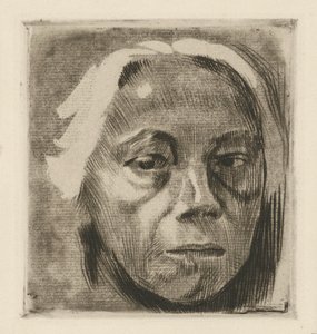 Autorretrato (versión descartada) de Käthe Kollwitz