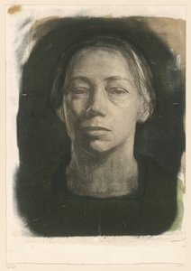 Autorretrato de frente (2.º estado) de Käthe Kollwitz