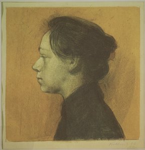 Autorretrato, 1899 de Käthe Kollwitz
