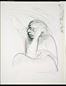 Autorretrato con la mano de la muerte, 1924