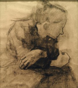 Mujer trabajadora sentada de Käthe Kollwitz
