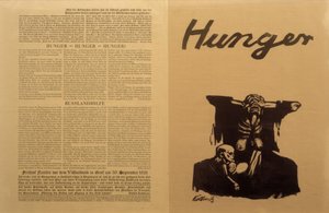 Rusia soviética, crisis alimentaria / Panfleto, K. Kollwitz
