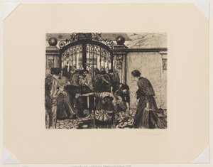 El asalto a la puerta de Käthe Kollwitz