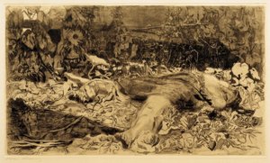 Violada de Käthe Kollwitz