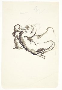 Estudio para Leda con el cisne de Kai Nielsen