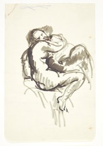 Estudio para "Leda con el cisne" de Kai Nielsen