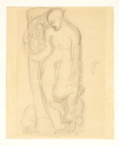 Boceto para "Dios insufla vida a Eva" de Kai Nielsen