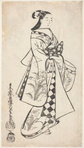 Belleza de pie de Kaigetsudo Anchi