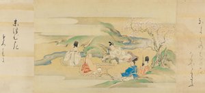 El cuento de Genji Genji monogatari, siglo XVII de Kaiho Yusetsu