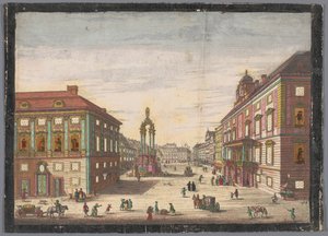 Vista del Hohe Markt de Viena Ver el Hochenmarck de Kaiserlich Franziskische Akademie (possibly)