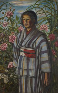 Rosas y una chica de Kaita Murayama