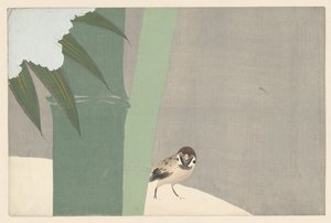 Bambú en la nieve, 1909 de Kamisaka Sekka