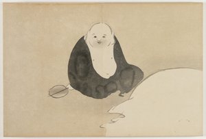 Flowers of a Hundred Worlds (Momoyogusa): Hotei (Hotei) de Kamisaka Sekka