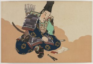 Flowers of a Hundred Worlds (Momoyogusa): Taira no Tadanori (Tadanori) de Kamisaka Sekka