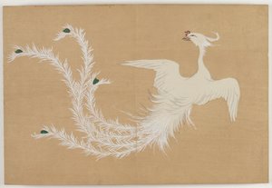 Flowers of a Hundred Worlds (Momoyogusa): White Phoenix  (Hakuho) de Kamisaka Sekka