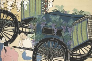 Hanazashi-guruma de Momoyo-gusa (El mundo de las cosas) Vol II, pub.1909 de Kamisaka Sekka