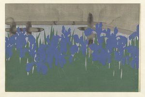 Iris, 1909 de Kamisaka Sekka