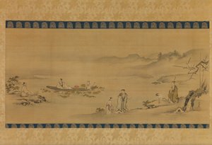 Cuatro admiradores, finales del siglo XVII - principios del siglo XVIII de Kanô Yôboku Tsunenobu