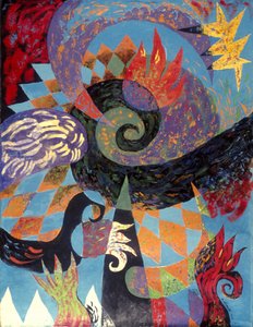 Fantasía en espiral abstracta