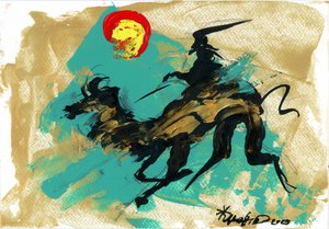 Dynamic Rider Golden Horse de Kanat Ibragimov