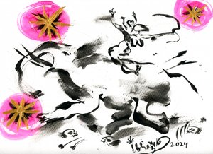 Batalla de tintas míticas de Kanat Ibragimov